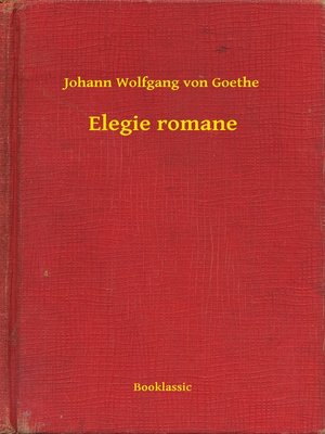 cover image of Elegie romane